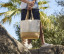 JUTE BASE CANVAS TOTE